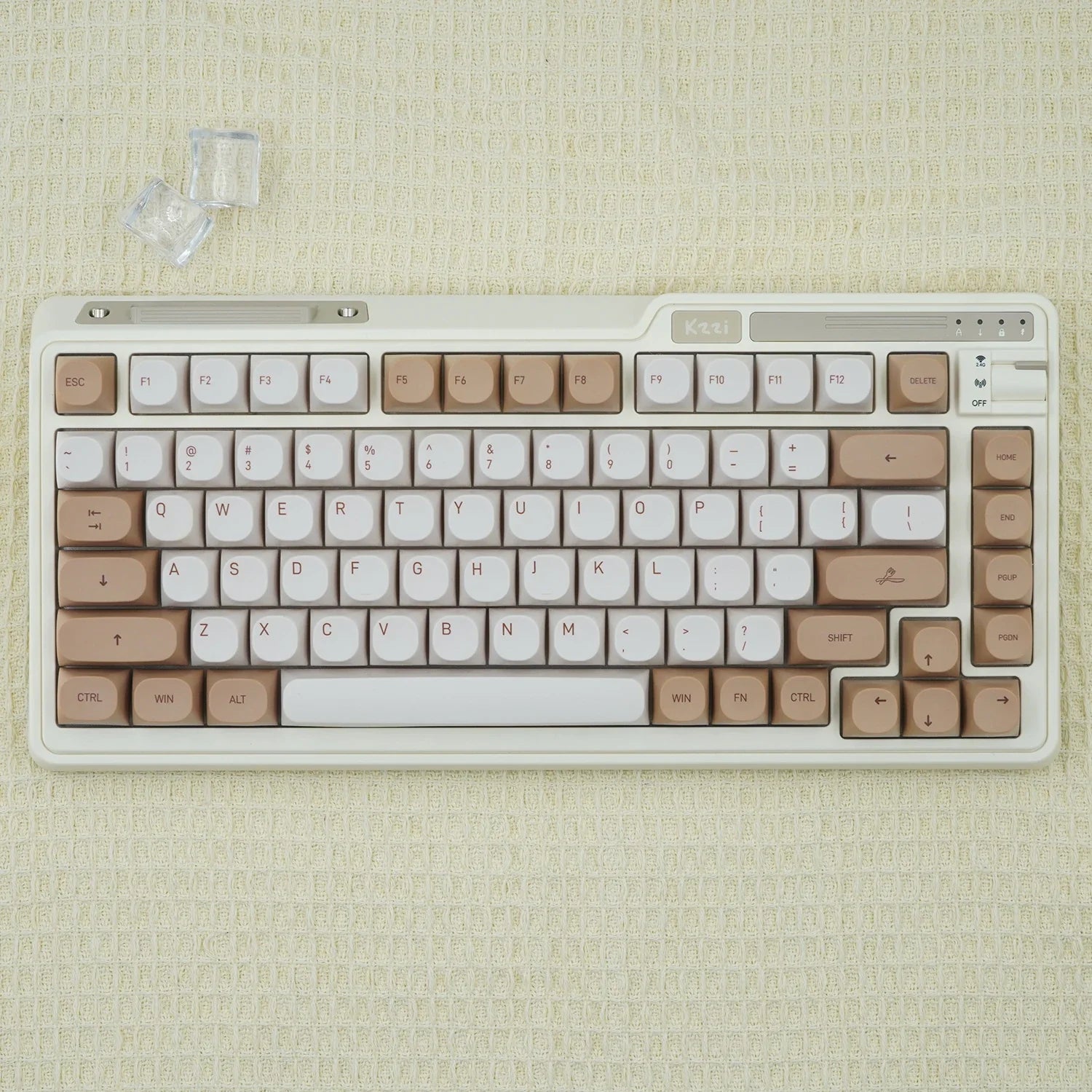 JCM MA profil PBT Tiramisu capuchons de touches Alice disposition colorant-Sub capuchons de touches pour clavier de jeu mécanique ABM066 MX commutateurs Wooting