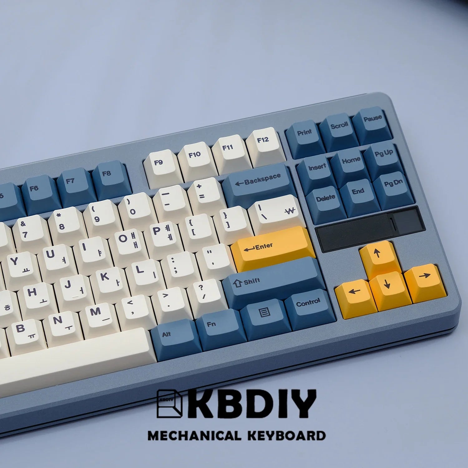 KBDiy 145 touches/ensemble PBT abricot jaune Keycap coréen cerise profil Keycaps pour clavier mécanique 7U bricolage personnalisé pour GMK67 GMK75