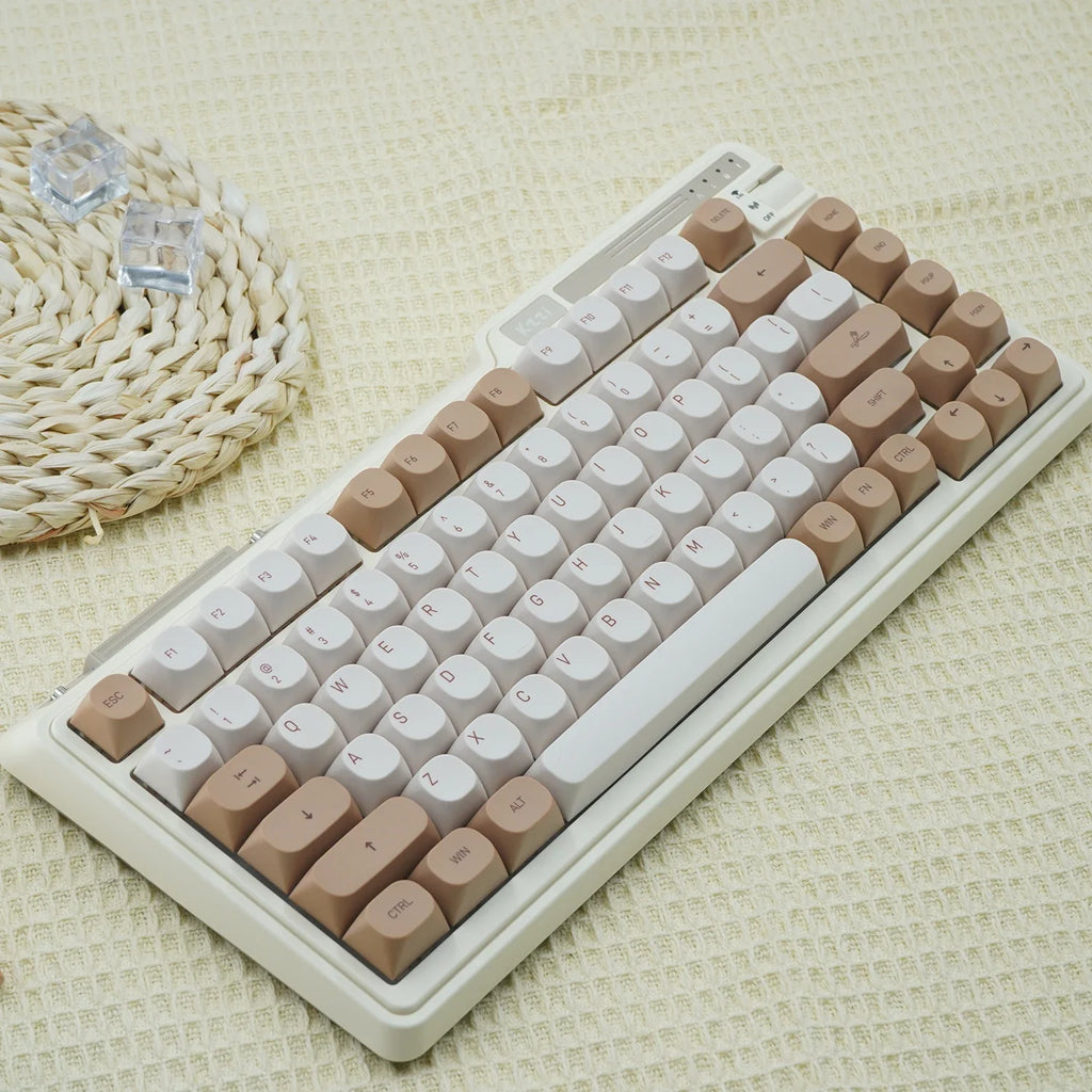 JCM MA profils PBT Tiramisu Taustiņu vāciņi Alice Layout Dye-Sub taustiņu vāciņi mehāniskai spēļu tastatūrai ABM066 MX slēdži Wooting