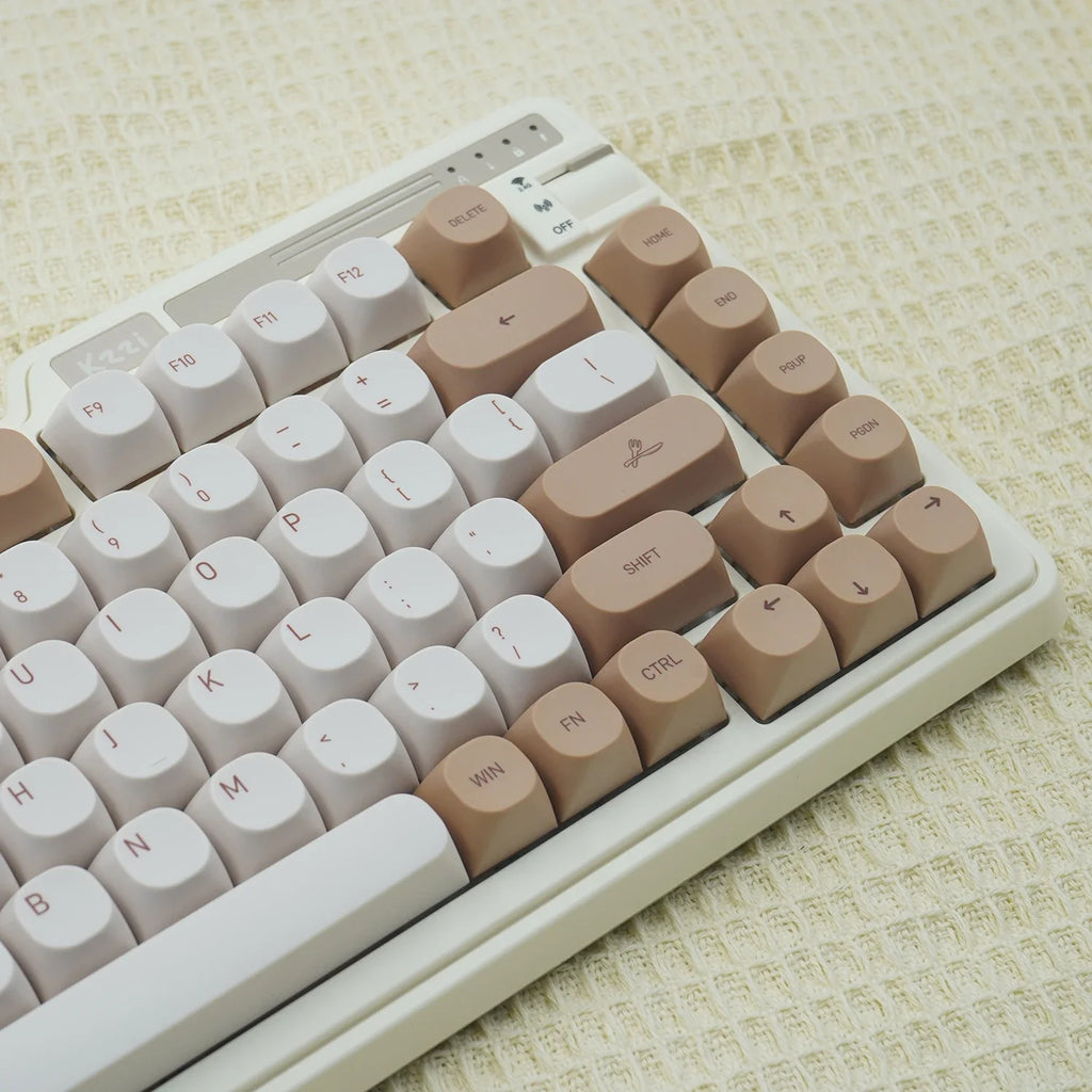 JCM MA profils PBT Tiramisu Taustiņu vāciņi Alice Layout Dye-Sub taustiņu vāciņi mehāniskai spēļu tastatūrai ABM066 MX slēdži Wooting