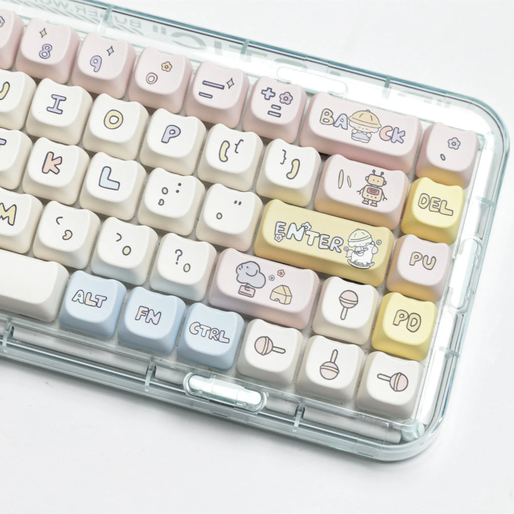 JCM MAO profil oreille KeyCap maternelle Picabara Anime mignon chat Keycaps pour MX Switch jeu clavier mécanique GK75