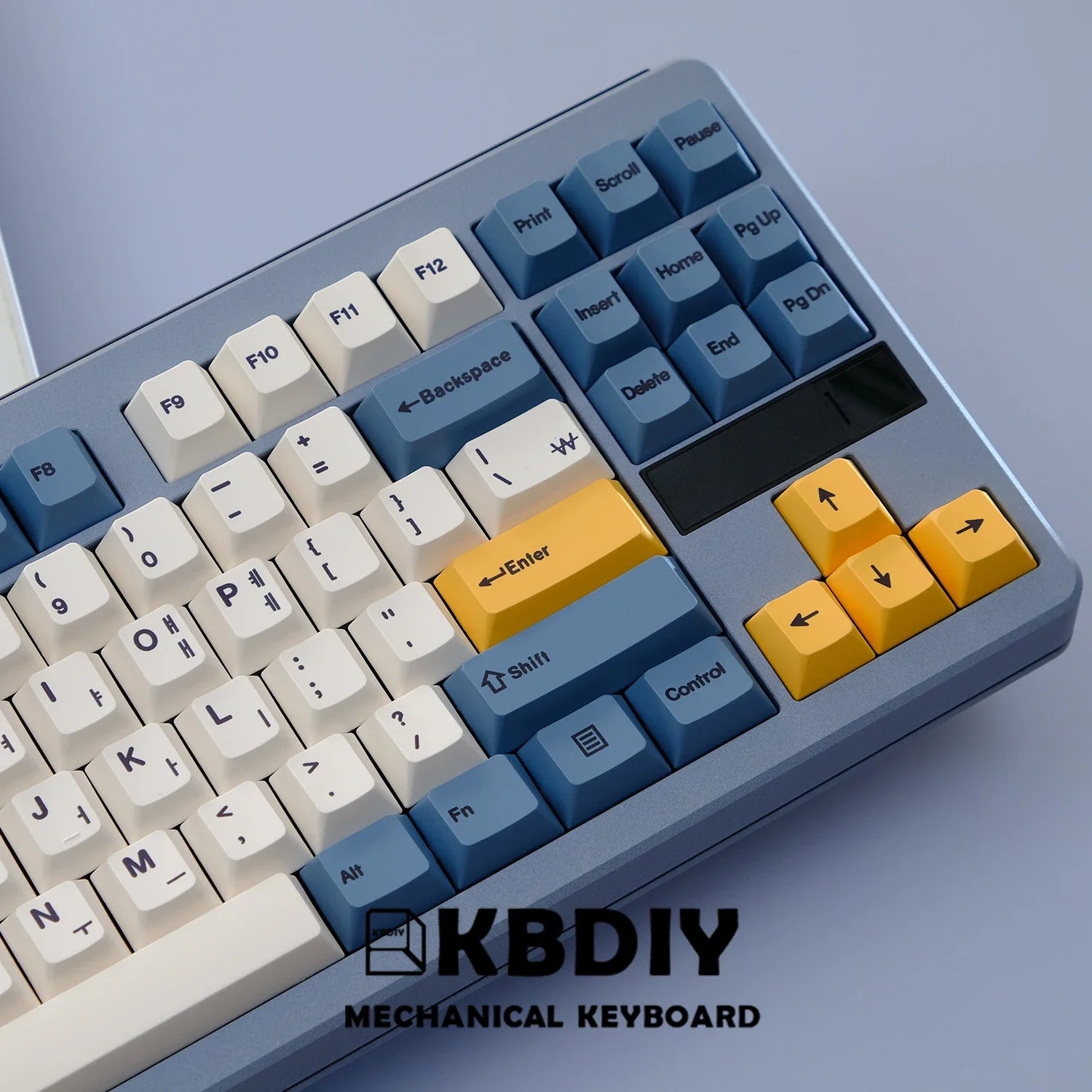KBDiy 145 touches/ensemble PBT abricot jaune Keycap coréen cerise profil Keycaps pour clavier mécanique 7U bricolage personnalisé pour GMK67 GMK75