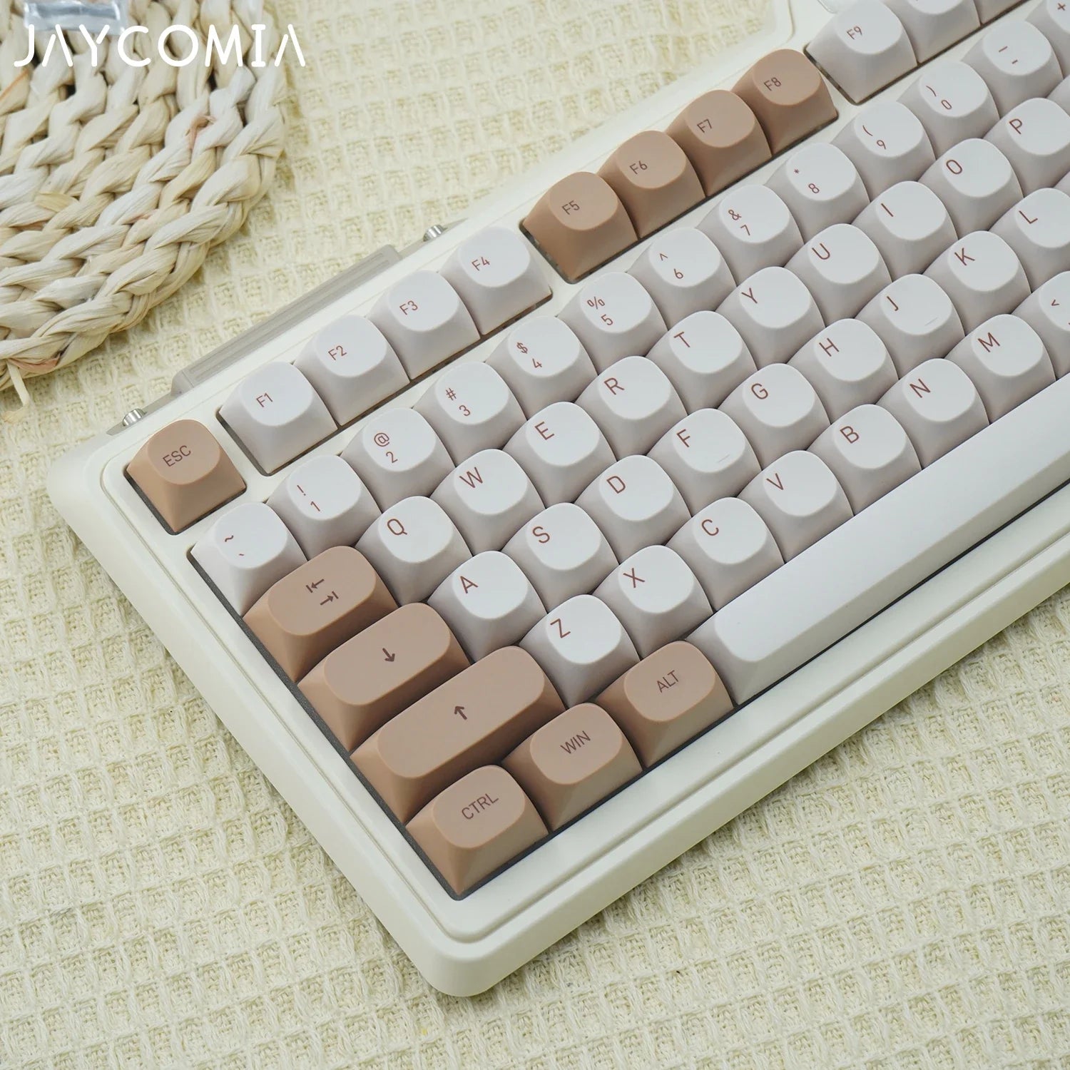 JCM MA profil PBT Tiramisu capuchons de touches Alice disposition colorant-Sub capuchons de touches pour clavier de jeu mécanique ABM066 MX commutateurs Wooting