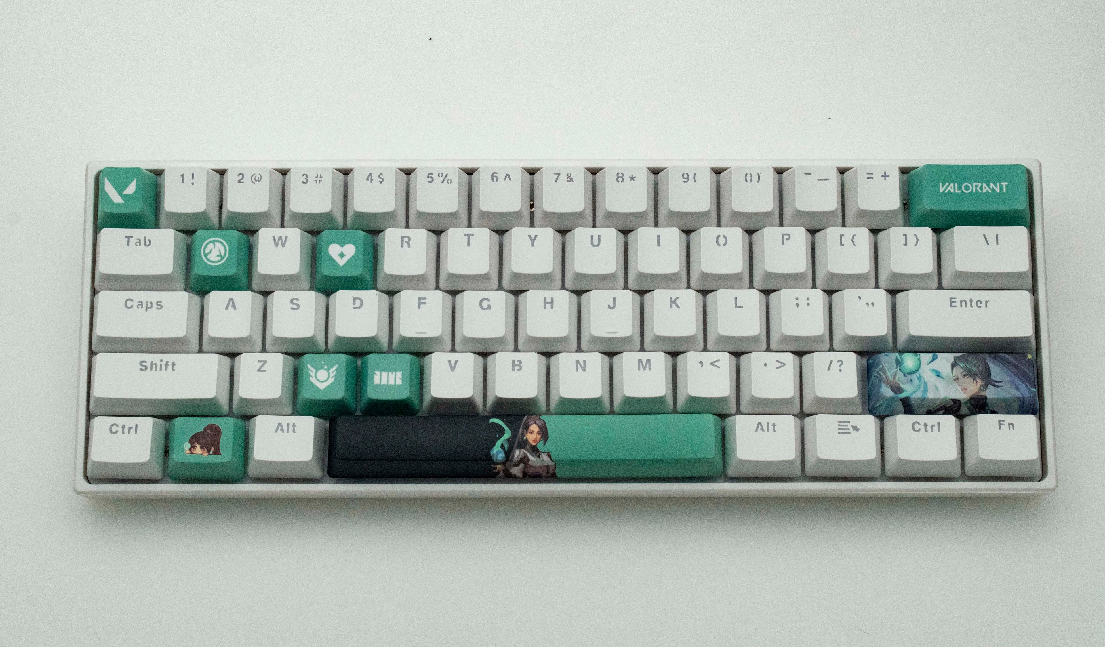 Valorant keycaps sage OEM Profile 10keys PBT colorant sous keycaps