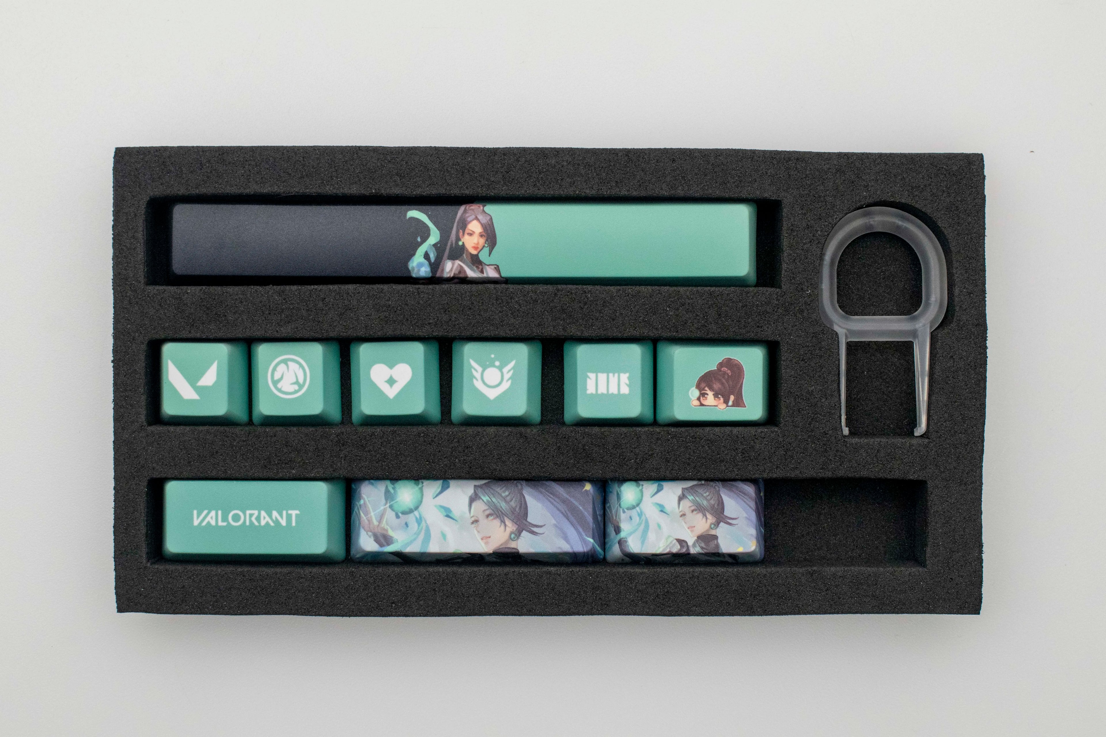 Valorant keycaps sage OEM Profile 10keys PBT colorant sous keycaps
