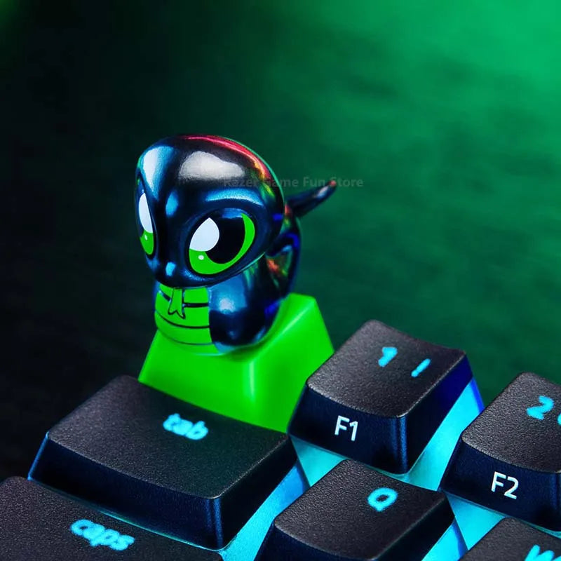 Razer Sneki Snek Keycap Cute Companion tastatūras piederums, kas izgatavots no ABS un PVC, der visām Razer mehāniskajām un optiskajām tastatūrām