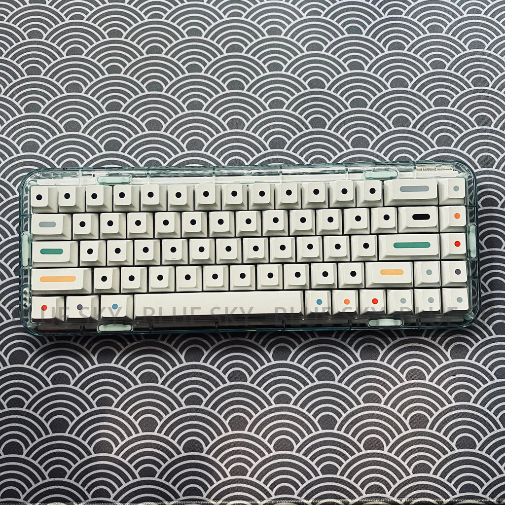 [Varastossa] GMK Dots Keycaps Cherry profile PBT Keycap Dye Sublimation 125 Keys for MX kytkimet Mekaaninen näppäimistö