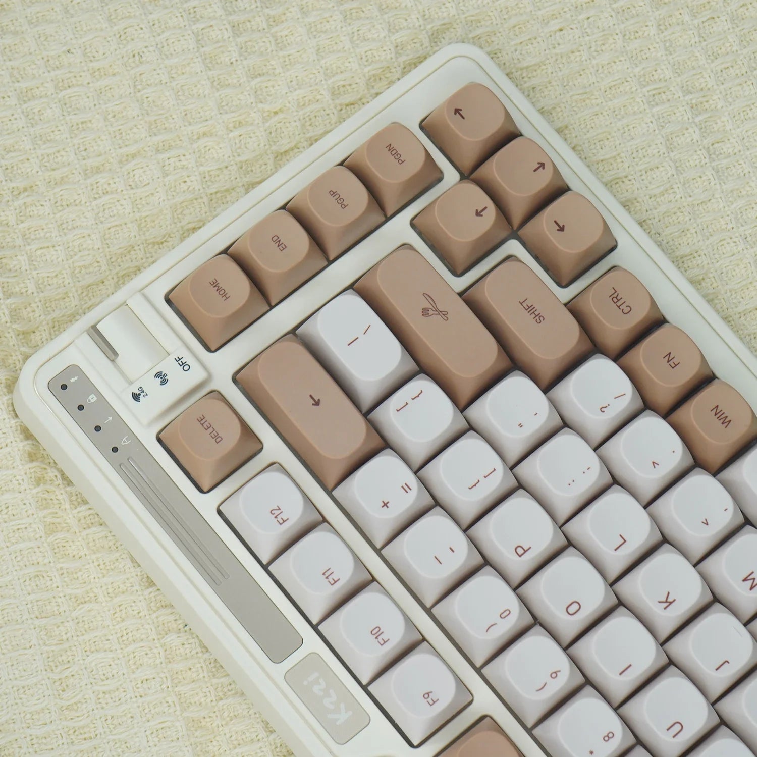 JCM MA profil PBT Tiramisu capuchons de touches Alice disposition colorant-Sub capuchons de touches pour clavier de jeu mécanique ABM066 MX commutateurs Wooting