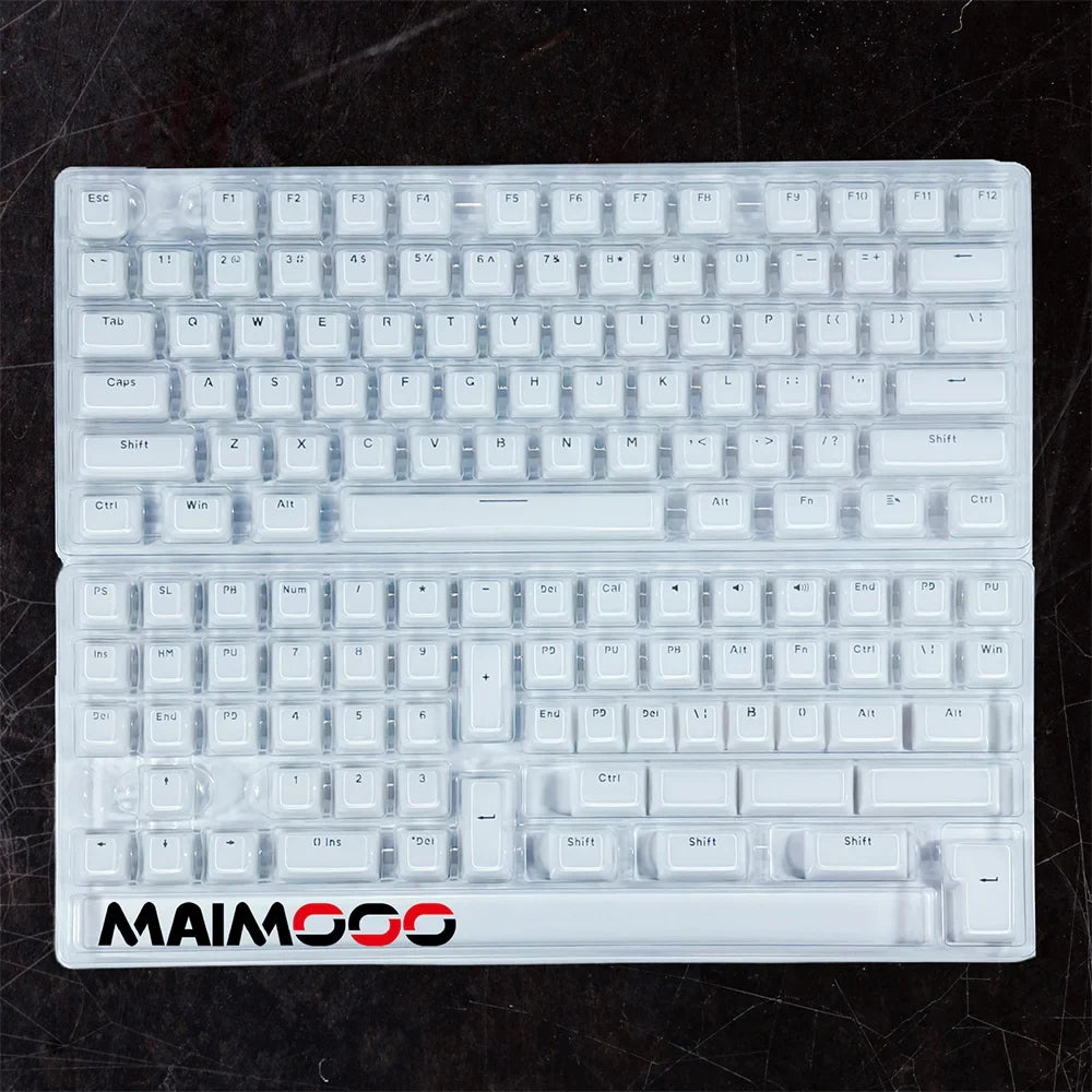 Želejā kristāla taustiņu vāciņi sānos, iegravēti rozā zilā krāsā 113 taustiņi, divu toņu iesmidzināšanas formas, izgatavotas, izgatavotas, mehāniskā tastatūra OEM caurspīdīgi taustiņu vāciņi