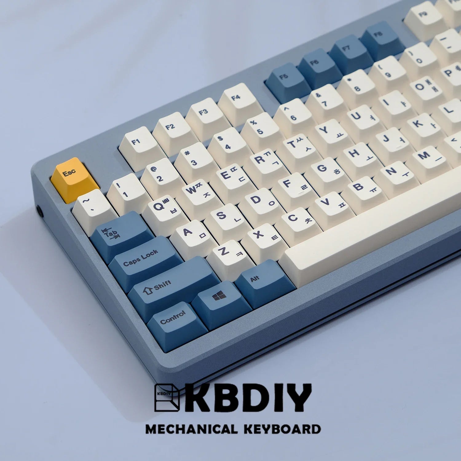 KBDiy 145 touches/ensemble PBT abricot jaune Keycap coréen cerise profil Keycaps pour clavier mécanique 7U bricolage personnalisé pour GMK67 GMK75