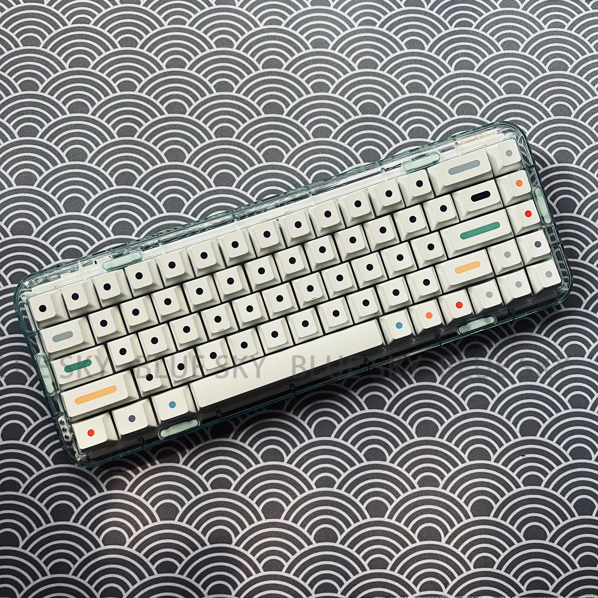 [En stock] GMK Dots Keycaps profil Cherry PBT Keycap colorant Sublimation 125 touches pour commutateurs MX clavier mécanique